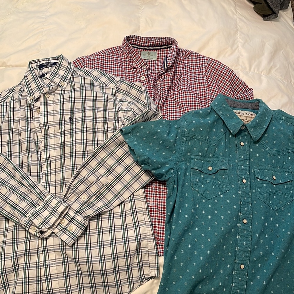 Selling as LOT Three Dress Shirts all fix size 10/12 Boys